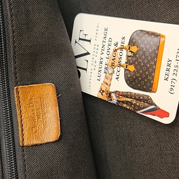 DIOR VINTAGE 70S/80S ULTRA RARE TROTTER COATED CANVAS/LEATHER TOTE/BOWLING BAG - Picture 8 of 17